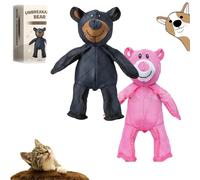 Genérico Unbreak Bear Dog Toy, 2025 New Unbreak-Bear for Heavy Chewers, Indestructible Dog Toy, For Aggressive Chewers to Keep Them Busy, Chew Toys Interactive Squeaky Toys (Mix)