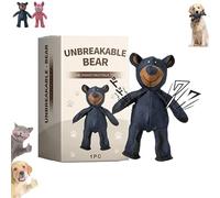 Genérico Unbreak Bear Dog Toy, 2025 New Unbreakable Extreme Bear Upgraded, For Aggressive Chewers to Keep Them Busy, Chew Toys Interactive Toys, Indestructible Squeaky T oys, for Large Dogs (Blue)
