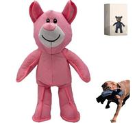 Genérico Unbreak Bear Dog Toy - Heavy Duty Indestructible Rubber Toy for Aggressive Chewers, Vet-Recommended Non-Toxic Puppy Teething Toy for Large Breeds (Pink)