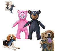Genérico Unbreak Bear Dog Toy, Unbreak-Bear for Heavy Chewers, Unbreakable Bear, Indestructible Bear Pet Toys, for Aggressive Chewers (Blue + Pink)