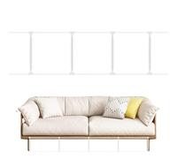 Generico Under Bed Couch Blocker | White, 180 cm or 210 cm Length, 30 cm Height | Bed To Prevent Items Falling Under Couch or Sofa | Cat Dog Toy Blocker With Cable Ties For Easy Installation