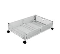 Generico Under Bed Organizer, Shoe Storage Bin, Clothes Container Box Large Capacity Rolling Metal Drawer, Spacious Versatile Foldable 23.62x15.75x6.30 Inches, Ideal for Blankets