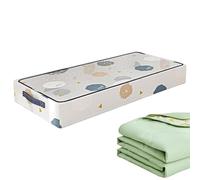 Genérico Under Bed Storage Bin, Clear Stackable Organizer with Rolling Wheels, Storage Container for Comforters, Laundry, Packing, Dorm, College, Home, Cabinet and Moving Use, 31.5x19.69x7.87 inches