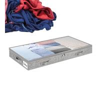 Genérico Under Bed Storage Containers - Foldable Closet Organizer | Waterproof Breathable Blanket Box, With Clear Top | For Quilt Sweater Bedding Comforter Shoes Bedroom Closet Dorm College Home
