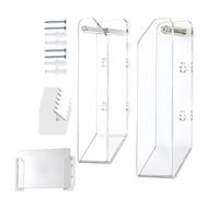 Genérico Under Desk Laptop Tray, Clear Acrylic Universal Anti-Scratch Holder, Laptop Wall Mount Organizer for Keyboards, Game Consoles, Tablets, Indoor, RV, Travel, Work, Office