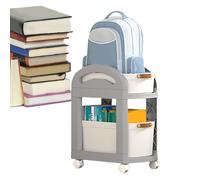 Genérico Under Desk Storage, Rolling Utility Trolley and Wheels, Slim Organizer Cart for Bathroom, Bathing Supplies, Office, Dorm, Vanity, Closet, Kitchen, Laundry, Study,