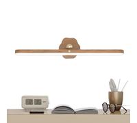 Genérico Under Gabinete Lighting, 360° Adjustable LED Magnetic Vanity Lights, Wireless Home Lighting, Easy Installation, Flexible Design for Reading Nook, Closet, Workshop Use, Wood Color