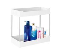 Genérico Under Sink Storage Organizer - 2 Tier Bathroom Cabinet Storage with Hooks | Spacious Kitchen Organisation, Multi-Purpose Storrage Shelf, Bathroom Organizer, Pantry Organizers and Storrrage