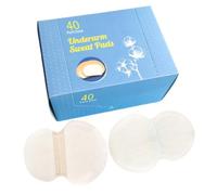 Genérico Underarm Sweat Pads | 40-Piece Invisible Breathable Self-Adhesive