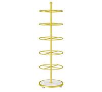 Genérico Underwear Racks, Clothing Store Retail Display Rack, Multipurpose Lingerie Sock Slippers Gloves Shorts Accessories Swimwear Storage Commercial Shelves (Color : Gold, Size : 5 Layers)