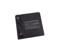 Genérico Unidad Óptica Externa Tipo C Multifuncional Grabadora de DVD Portátil Compatible PC y Portátil Diseño Compacto Negro Alimentación USB Unidad de CD y DVD Externa