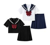 Genérico Uniforme Escolar Japonés para Chicas Cómodo y Tradicional con