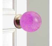 Genérico Unique Decorative Door Handle, Round Glass Bead Door Handle, Nature Style Transparent Animal Crystal Doors Knobs Pull Handles, Retro Round Resin Epoxy Flower Doors Knob Retro(A,7cm)