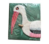 Genérico Uniqüe Artisan Lokta Paper Journal From Nepal - 3D Embossed Vintage Animal Notebook | Eco-Conscious Handmade Diary For Travel, Poetry & Sketching - Collectible Random Style Giƒt