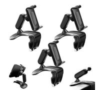 Genérico Unirexa Phone Holder, Unirexa Dashboard Phone Holder, Universal 360° Mount, Rock-Solid Grip, Folds Down, Fits 4-7 Inch Smartphones, in Car for Rearview Mirror or Sun Visor (3 Pcs)