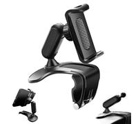 Genérico Unirexa Phone Holder, Unirexa Dashboard Phone Holder, Universal 360° Mount, Rock-Solid Grip, Folds Down, Fits 4-7 Inch Smartphones, in Car for Rearview Mirror or Sun Visor (1 Pc)