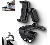 Genérico Unirexa Phone Holder, Unirexa Universal 360° Dashboard Phone Holders, Multifunctional Car Clip on Phones Holders, Rock-Solid Grip, Rotatable, Adjustable, for Wheel & Sun Visor (1PCS)