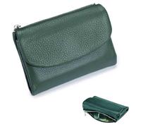 Genérico Unisex Leather Wallet,Genuine Leather Coin Purse with Credit Card Holder,Coin Holder & Cash Slots,Small Compact Bifold Pocket Purse (8)
