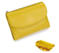 Genérico Unisex Leather Wallet,Genuine Leather Coin Purse with Credit Card Holder,Coin Holder & Cash Slots,Small Compact Bifold Pocket Purse (6)