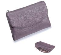 Genérico Unisex Leather Wallet,Genuine Leather Coin Purse with Credit Card Holder,Coin Holder & Cash Slots,Small Compact Bifold Pocket Purse (7)