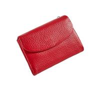 Genérico Unisex Pebble Leather Wallet, 2025 New Unisex Pebble Leather Wallet, Multi-Card Slots Soft Durable, Slim Lightweight, Ideal for Daily Use, Commuting, Travel & Casual Outings (Bright Red)