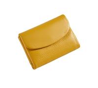 Genérico Unisex Pebble Leather Wallet, 2025 New Unisex Pebble Leather Wallet, Multi-Card Slots Soft Durable, Slim Lightweight, Ideal for Daily Use, Commuting, Travel & Casual Outings (Yellow)