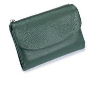 Genérico Unisex Pebble Leather Wallet, 5.3In Short Genuine Leather Coin Card Holder, Can Hold Coins, ID Cards, Unisex Clutch Bags (Lake Blue)