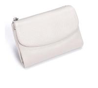 Genérico Unisex Pebble Leather Wallet, 5.3In Short Genuine Leather Coin Card Holder, Can Hold Coins, ID Cards, Unisex Clutch Bags (Beige)