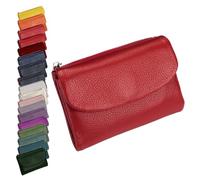 Genérico Unisex Pebble Leather Wallet, Cute Small Wallets For For Men and Women, 5.3in Leather Coin Card Holder with Card Slots, Coin Pocket & Cash Storage, Small Compact Pocket Purse Multicolor (C)