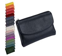 Genérico Unisex Pebble Leather Wallet, Cute Small Wallets For For Men and Women, 5.3in Leather Coin Card Holder with Card Slots, Coin Pocket & Cash Storage, Small Compact Pocket Purse Multicolor (G)