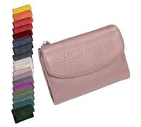 Genérico Unisex Pebble Leather Wallet, Cute Small Wallets For For Men and Women, 5.3in Leather Coin Card Holder with Card Slots, Coin Pocket & Cash Storage, Small Compact Pocket Purse Multicolor (K)