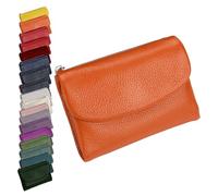 Genérico Unisex Pebble Leather Wallet, Cute Small Wallets For For Men and Women, 5.3in Leather Coin Card Holder with Card Slots, Coin Pocket & Cash Storage, Small Compact Pocket Purse Multicolor (B)