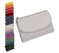 Genérico Unisex Pebble Leather Wallet, Cute Small Wallets For For Men and Women, 5.3in Leather Coin Card Holder with Card Slots, Coin Pocket & Cash Storage, Small Compact Pocket Purse Multicolor (I)