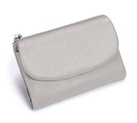 Genérico Unisex Pebble Leather Wallet, Short Genuine Leather Coin Card Holder, Small Wallets for Women, Dual Zipper Coin Pockets Credit Card Holder for Men & Women (#11)