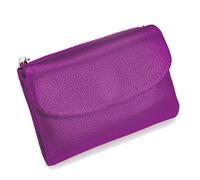 Genérico Unisex Pebble Leather Wallet, Short Genuine Leather Purse for Coins and Cards, for Men Women (02)