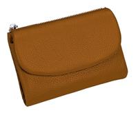 Genérico Unisex Pebble Leather Wallet, Short Genuine Leather Purse for Coins and Cards, Multicolor Clutch for Women, Small Compact Bifold Pocket Purse, Unisex Wallet (Brown)