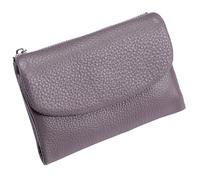 Genérico Unisex Pebble Leather Wallet, Short Genuine Leather Purse for Coins and Cards, Multicolor Clutch for Women, Small Compact Bifold Pocket Purse, Unisex Wallet (Purple)