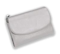 Genérico Unisex Pebble Leather Wallet, Small Compact Bifold Pocket Purse with Credit Card Holder, Genuine Leather Coin Purse (06)