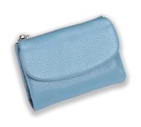 Genérico Unisex Pebble Leather Wallet, Small Compact Bifold Pocket Purse with Credit Card Holder, Genuine Leather Coin Purse (08)