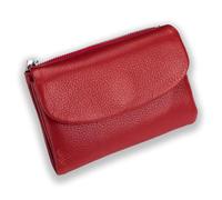 Genérico Unisex Pebble Leather Wallet, Small Compact Bifold Pocket Purse with Credit Card Holder, Genuine Leather Coin Purse (01)