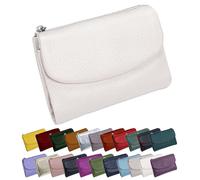 Genérico Unisex Pebble Leather Wallet - Small Wallets for Women, Short Genuine Leather Purse for Coins and Cards, Multicolor Clutch for Women, Card Holder & Coin Purse (#10)