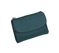 Genérico Unisex Pebble Leather Wallet, Small Wallets for Women, Short Genuine Leather Purse, with Credit Card Holder, Coin Holder & Cash Slots, Genuine Leathers Wallet for Women (Blue A)