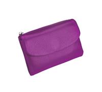 Genérico Unisex Pebble Leather Wallet, Small Wallets for Women, Short Genuine Leather Purse, with Credit Card Holder, Coin Holder & Cash Slots, Genuine Leathers Wallet for Women (Pruple)