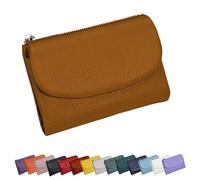 Genérico Unisex Pebble Leather Wallet,Small Wallets for Women, Small Compact Bifold Pocket Purse with Credit Card Holder, Unisex Clutch Bags, Can Hold Coins, ID Cards (Brown)
