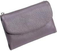 Genérico Unisex Pebble Leather Wallet, Small Wallets for Women, Women's Genuine Leather Coin Purse with Credit Card Holder, Small Compact Bifold Pocket Purse Multicolor, for Men & Women (Taro Purple)
