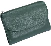 Genérico Unisex Pebble Leather Wallet, Small Wallets for Women, Women's Genuine Leather Coin Purse with Credit Card Holder, Small Compact Bifold Pocket Purse Multicolor, for Men & Women (Green)