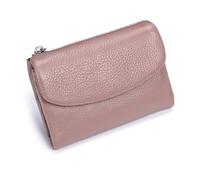 Genérico Unisex Pebble Leather Wallet, Unisex Soft Pebble Leather Wallet, Women Clutch Bags, Can Hold Coins, ID Cards (Pink)