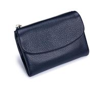 Genérico Unisex Pebble Leather Wallet, Unisex Soft Pebble Leather Wallet, Women Clutch Bags, Can Hold Coins, ID Cards (Deep Blue)