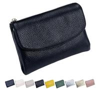 Genérico Unisex Pebble Leather Wallet,Women Wallet,Credit Card Holder for womenr, Coin Holder & Cash Slots, Genuine Leather Wallets for Men and Women (C-1)