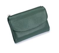 Genérico Unisex Pebble Real Leather RFID Wallet, Unisex Pebble Leather Wallet, Zipper Wallets for Men, Short Genuine Leather Purse for Coins and Cards, Small Compact Bifold Pocket Purse (One-9)